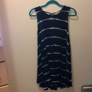 Midi dress with braided back